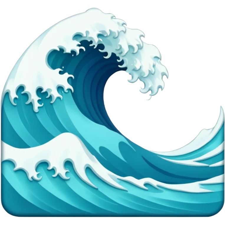 blue wave emoji