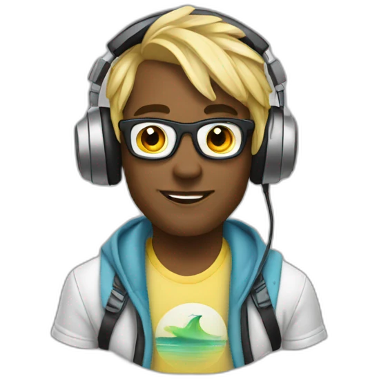 Surfista dj emoji