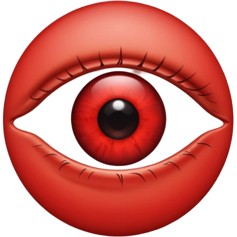 Eye red emoji