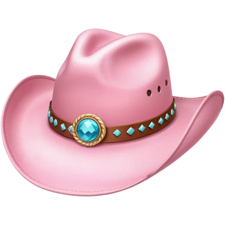 Pastel pink cowgirl hat  emoji
