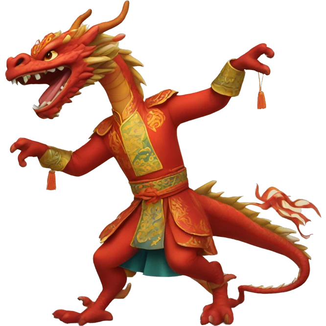 Dragon dancing emoji
