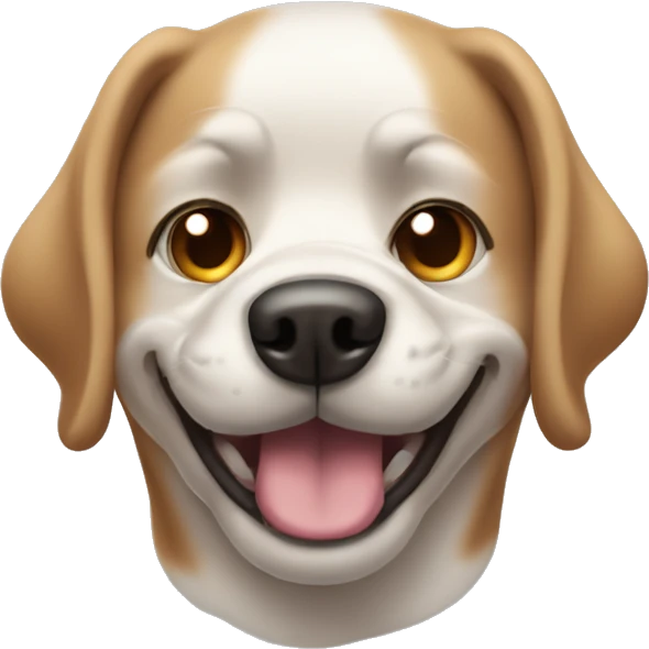 two eyes winking dog face  emoji