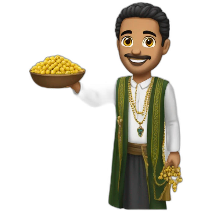 Nouri Almaliki selling rosaries emoji