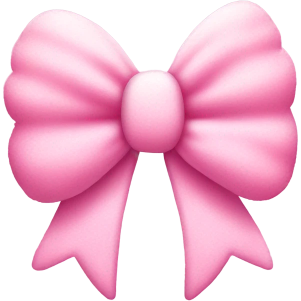 Pink cotton candy bow emoji