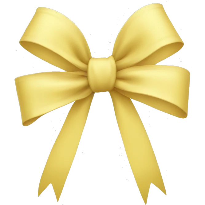 light yellow bow emoji