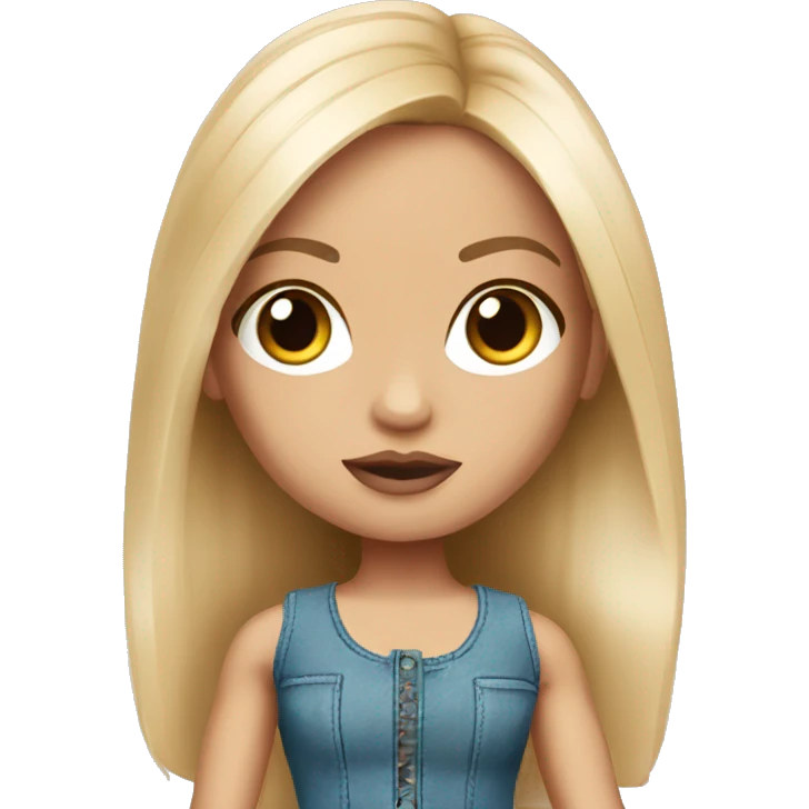 Caucasian bratz doll emoji