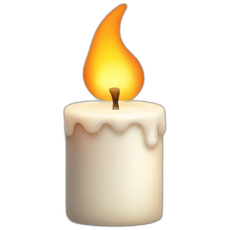 candle with smoke emoji