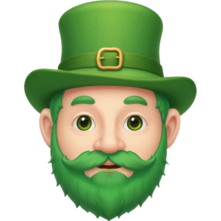 funny leprechaun green beard emoji