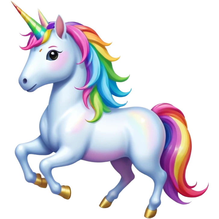 Unicorn dancing emoji