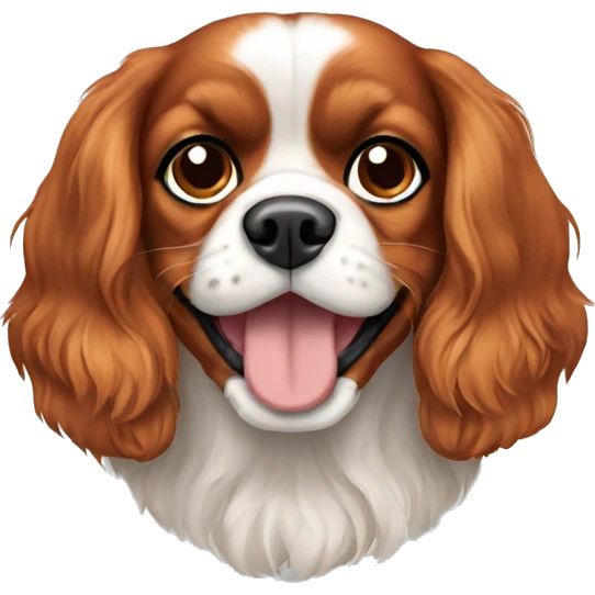 Cavalier king dog  emoji