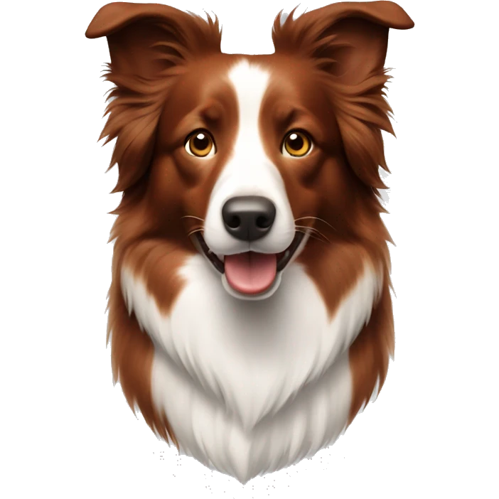 Red border collie emoji