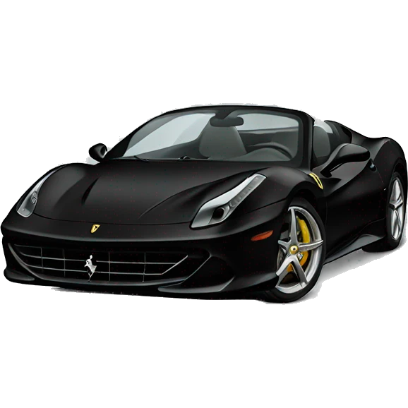 black ferrari emoji