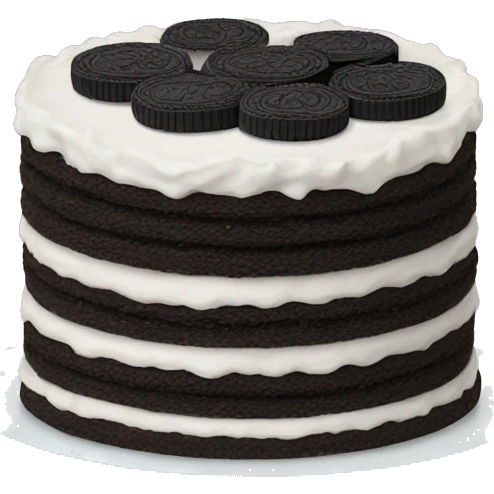 oreo cake emoji
