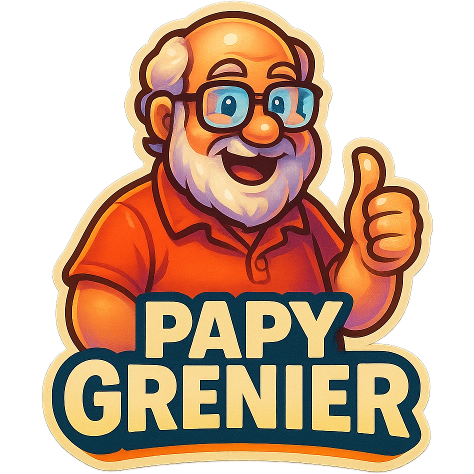 Papy grenier par joueur du grenier le youtubers  emoji