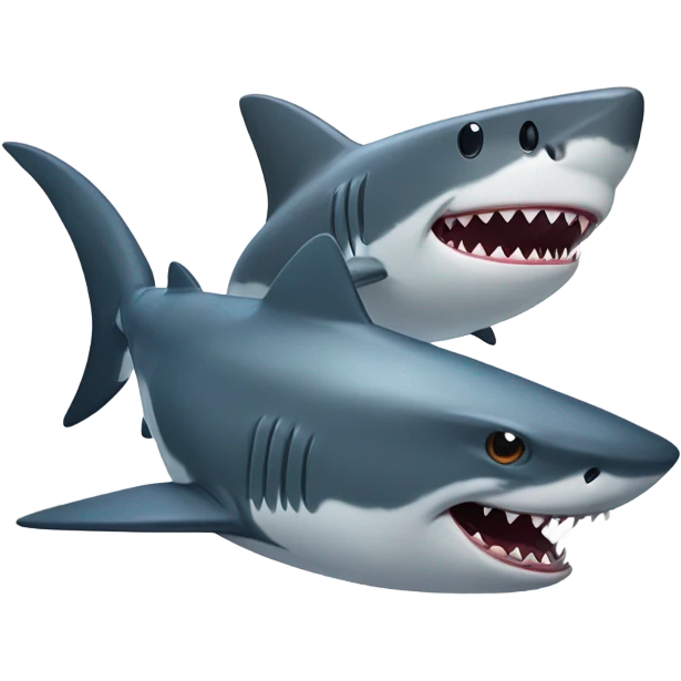 Shark and cat  emoji