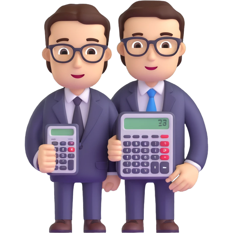 accountant with calculator emoji