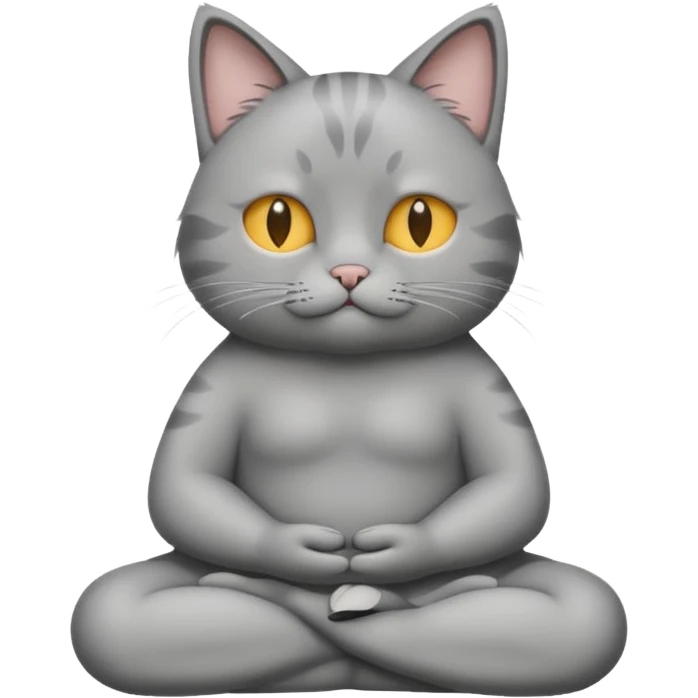 Gato yogin emoji