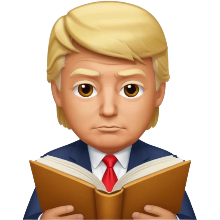 trump read book emoji