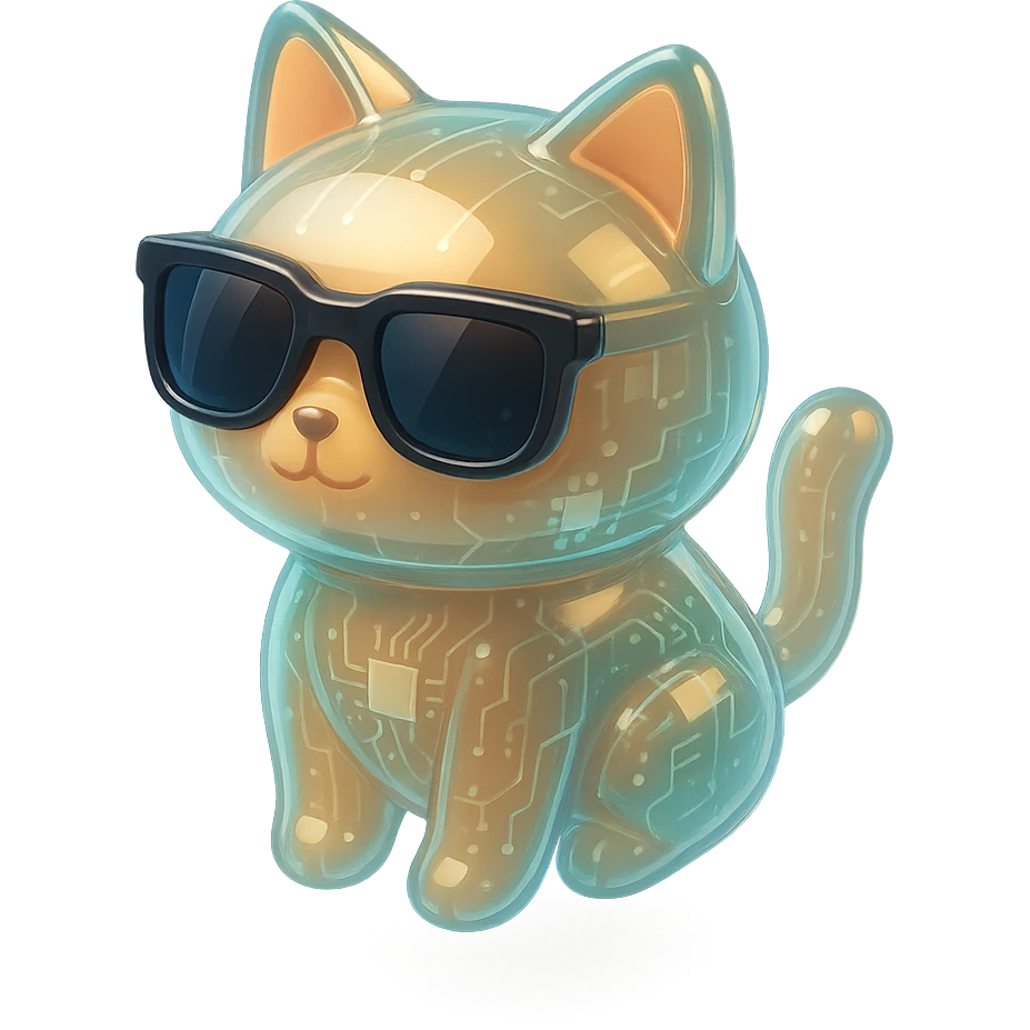 cat wearing sunglasses emoji