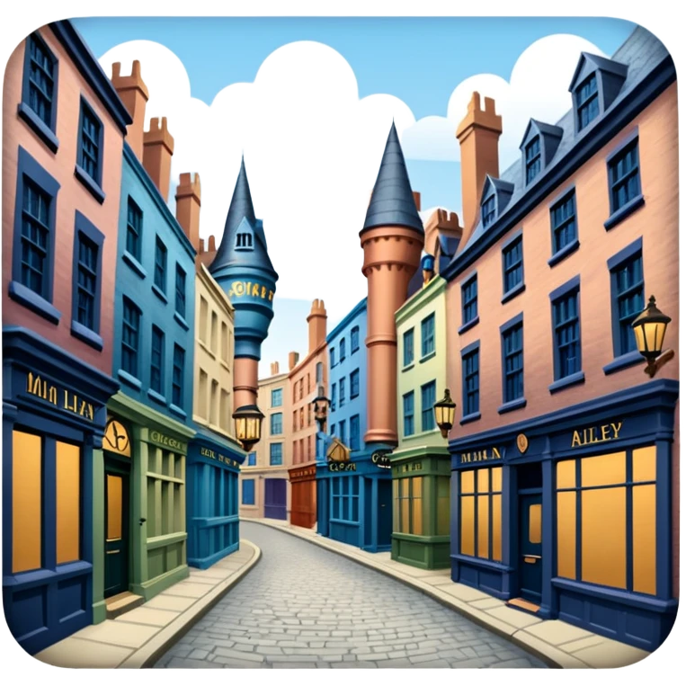 Diagon alley Mina Lima style emoji