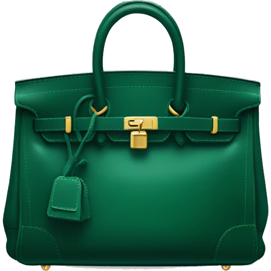Dark green birkin bag  emoji