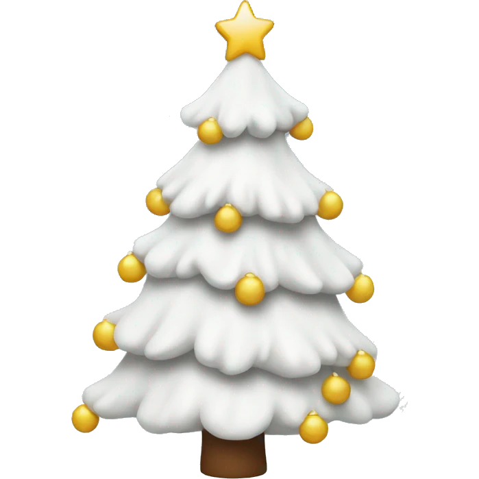 White Christmas tree emoji