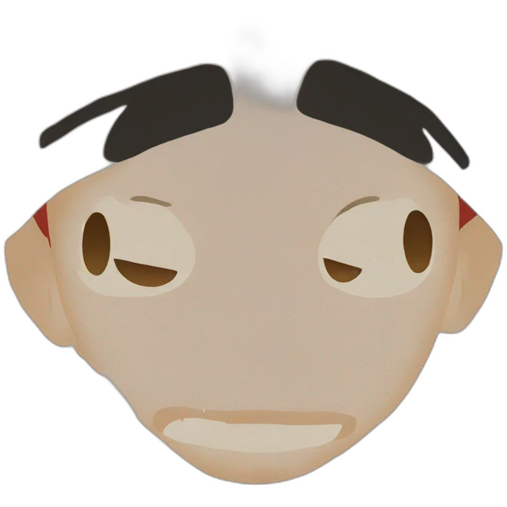 luffy One piece sad emoji