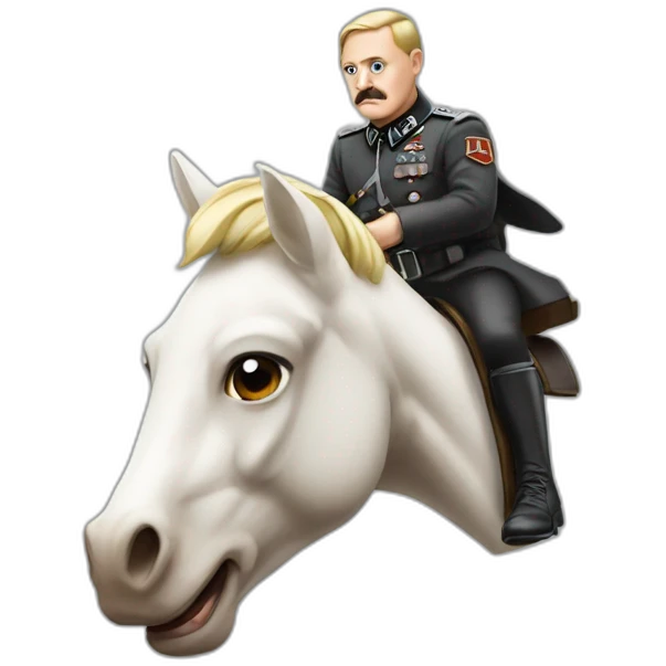 Hitler sur une licorne emoji