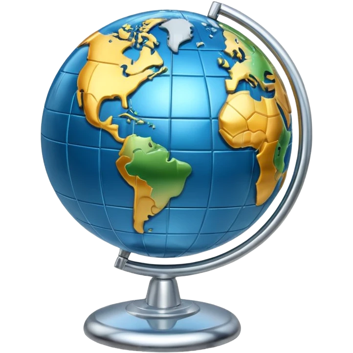 The internet globe on a scale emoji