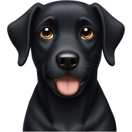 Black dog emoji