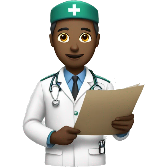 medic with document emoji