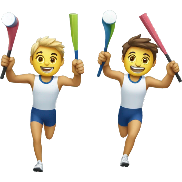 Relay race baton pass emoji