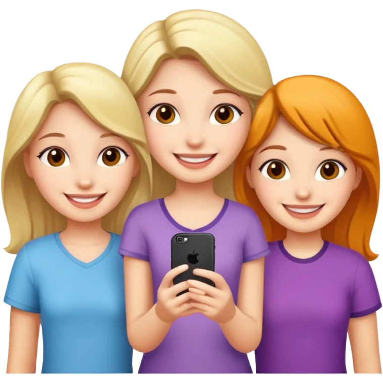 Group of 5 girls emoji emoji