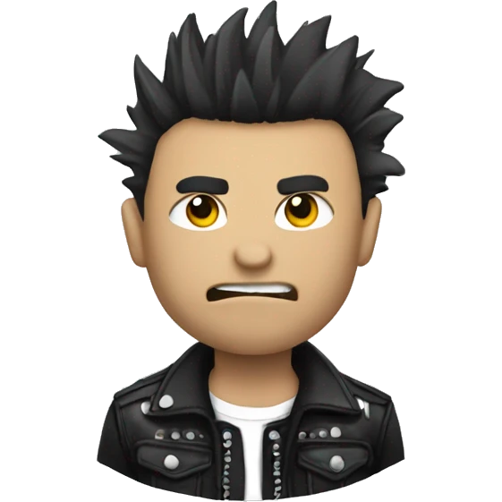 Punk rock guy emoji