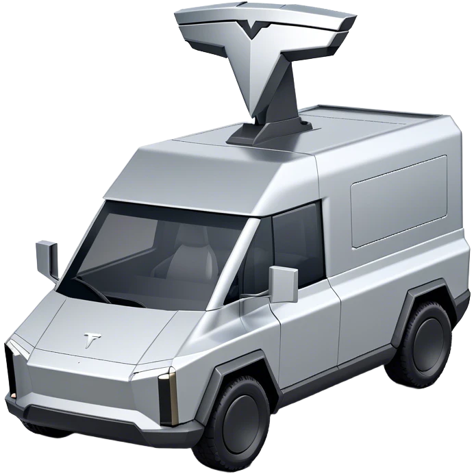 Tesla Cybertruck - Tesla (Model Year: 2022) (Iconic colour: Silver) emoji