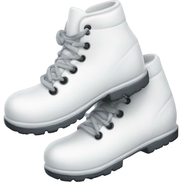 White shoes in snow emoji
