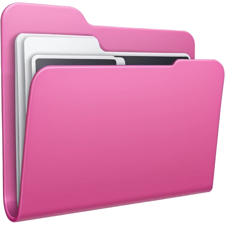 mix pink and white folder emoji