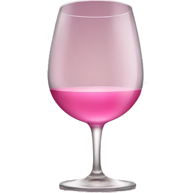 Glass of pink wine emoji