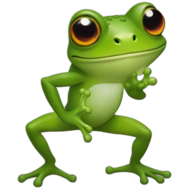 frog doing flamengo emoji