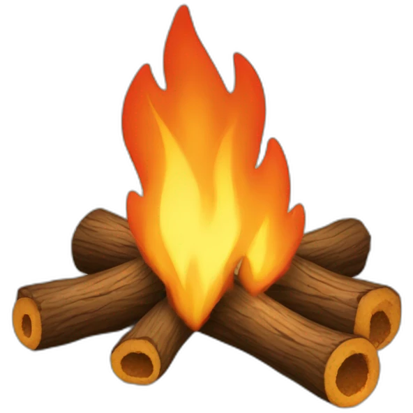 camp fire emoji