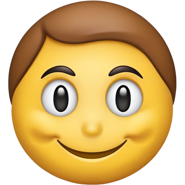 Smiley face with sly brow emoji