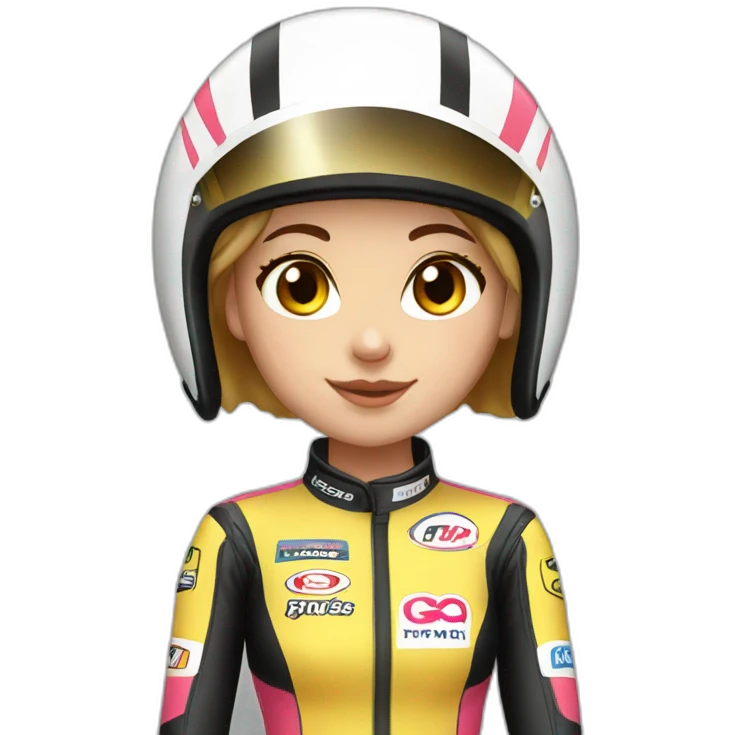 racer girl emoji