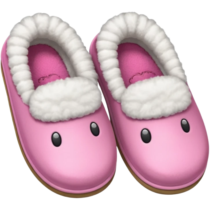 Pink slippers  emoji