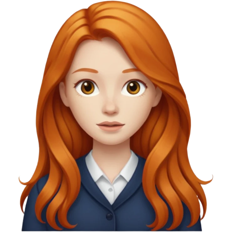 i need a female 'writer' with long ginger hair emoji