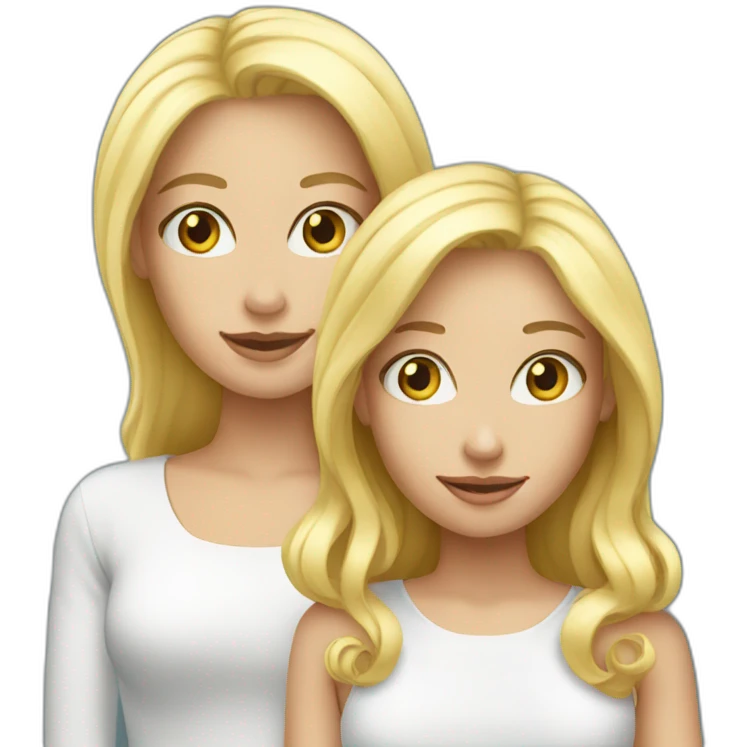 Blond et blonde emoji