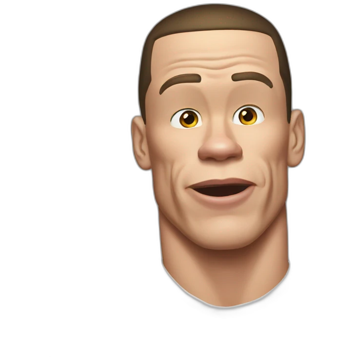 John Cena make a kiss emoji