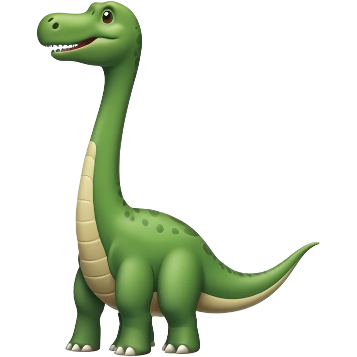 phallic-shaped diplodocus neck emoji with light humor, no text emoji