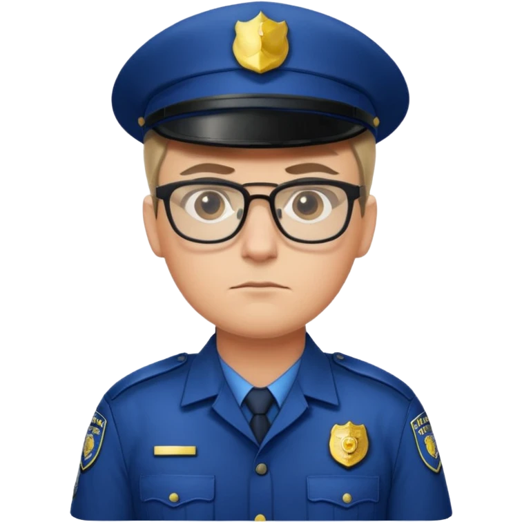 glasses police emoji