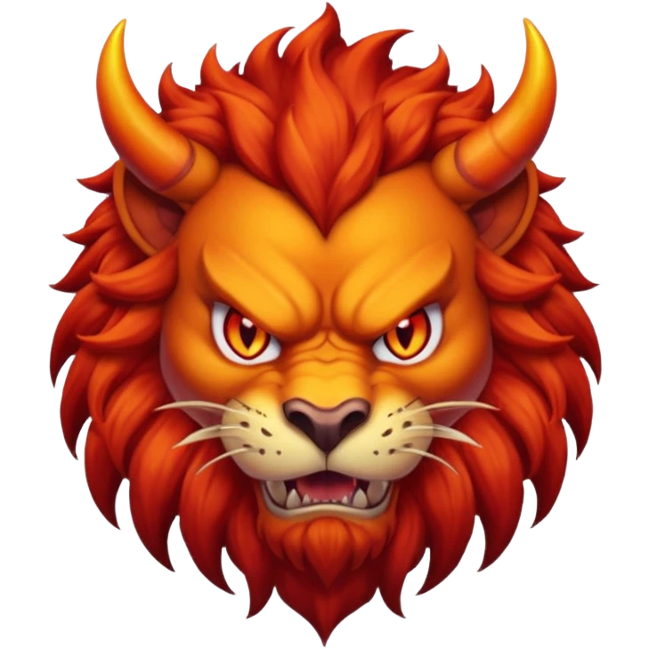 devil lion emoji
