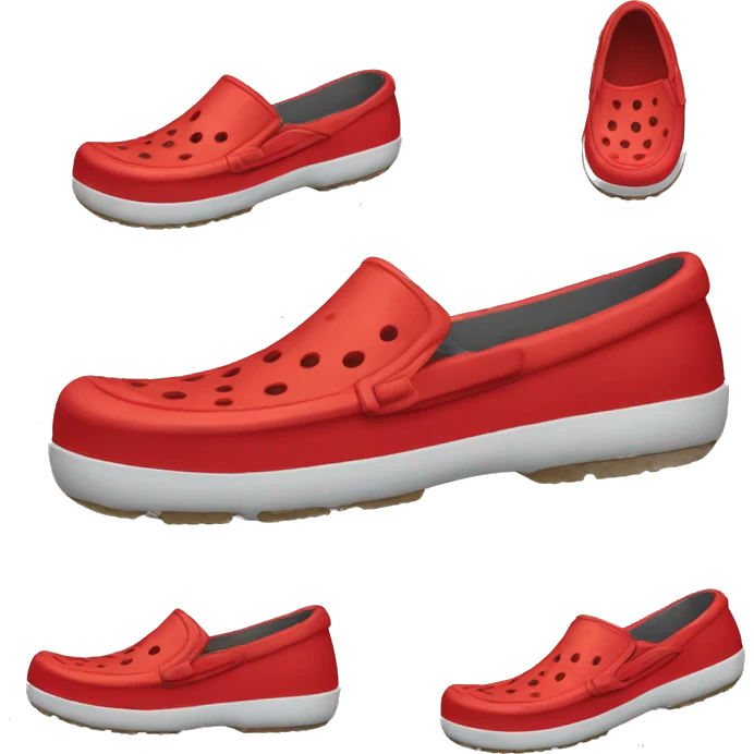 red crocs shoes emoji